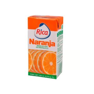 JUGO NARANJA RICA 200ML 24/1