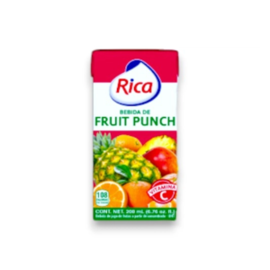 JUGO FRUIT PUNCH RICA 200ML 24/1