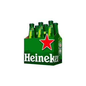 CERVEZA HEINEKEN SIX PACK BOT.330ML 24/1