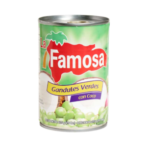 GUANDULES CON COCO 24/300 FAMOSA 15 OZ