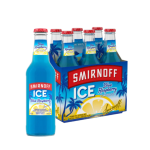 VODKA SMIRNOFF BLUE RASPBER 355ML 24/1